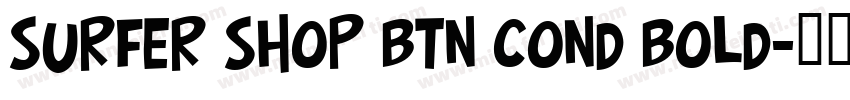 Surfer Shop BTN Cond Bold字体转换